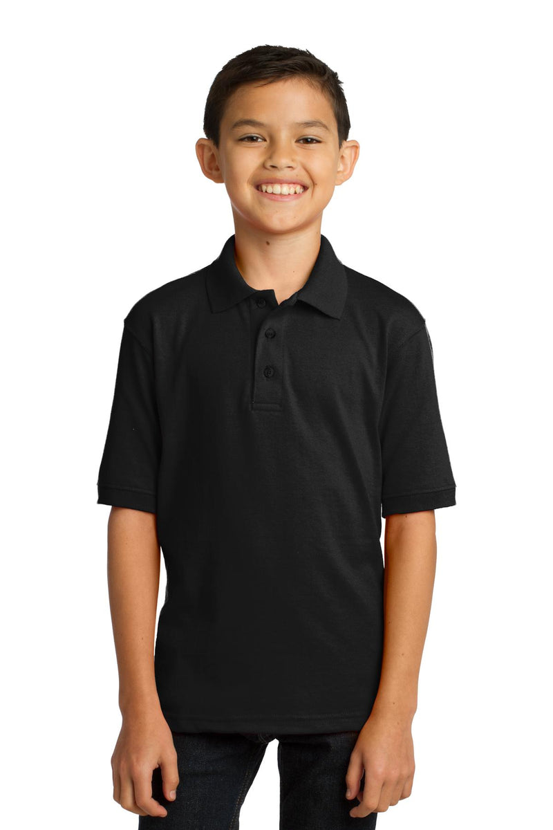 Load image into Gallery viewer, Port &amp; Co Youth Core Blend Jersey Knit Polo. KP55Y
