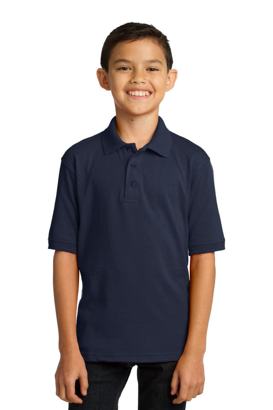 Port & Co Youth Core Blend Jersey Knit Polo. KP55Y