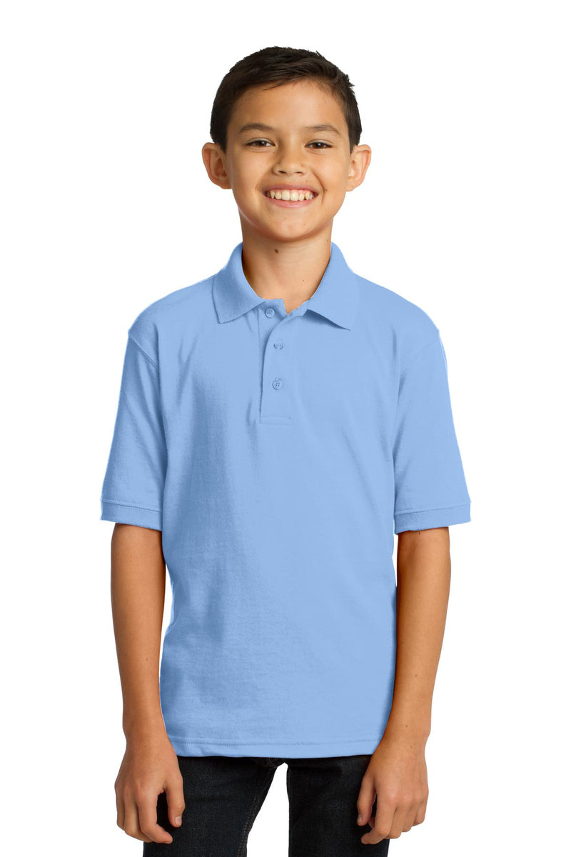 Load image into Gallery viewer, Port &amp; Co Youth Core Blend Jersey Knit Polo. KP55Y
