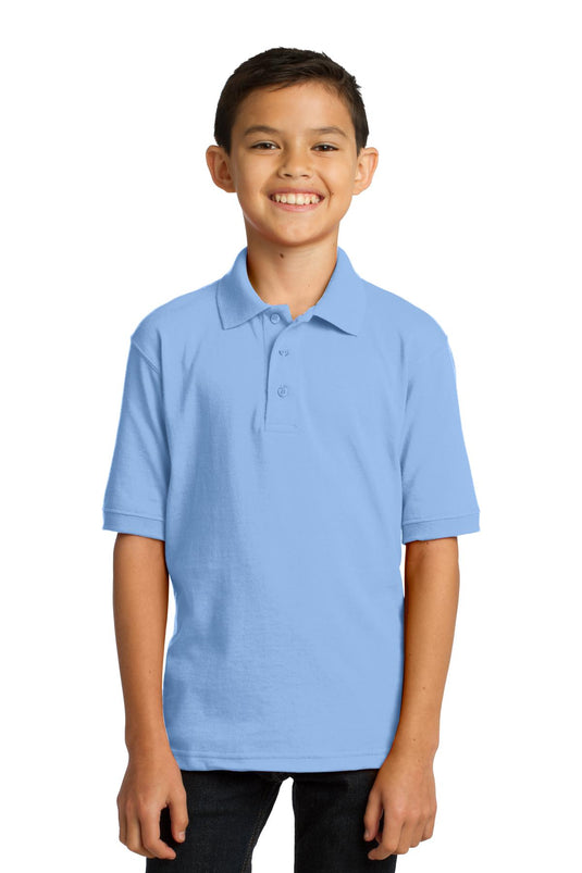 Port & Co Youth Core Blend Jersey Knit Polo. KP55Y