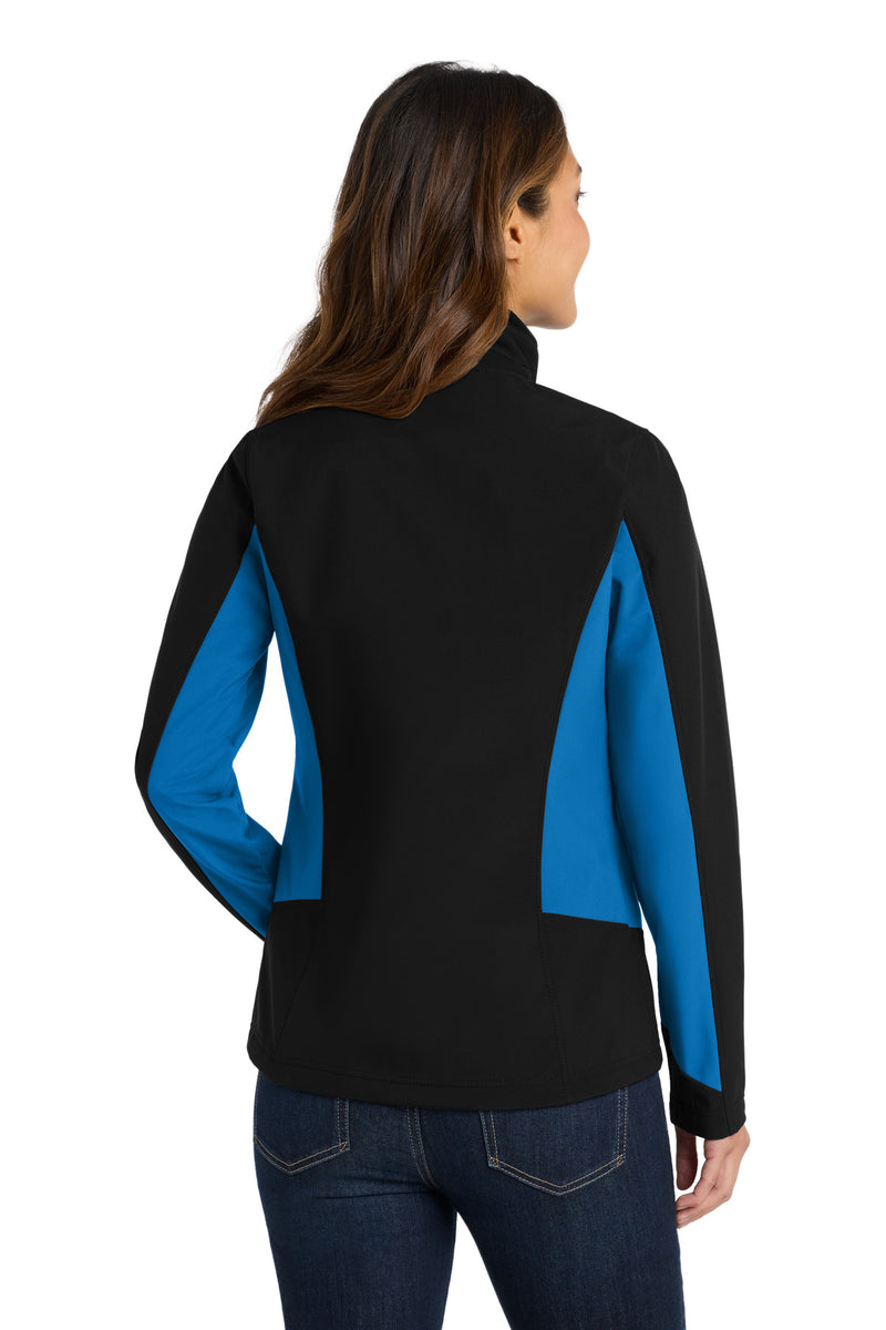 Load image into Gallery viewer, Port Authority Women&#39;s Core Colorblock Soft Shell Jacket. L318
