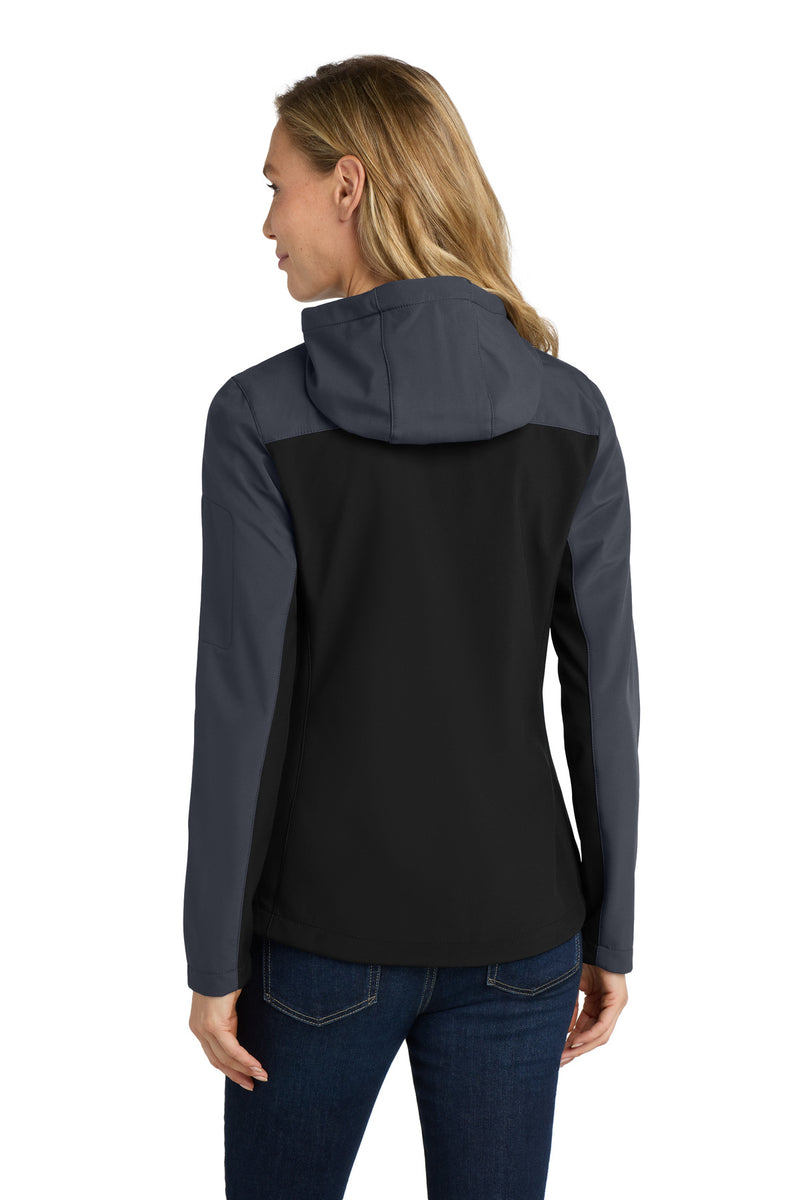 Load image into Gallery viewer, Port Authority Women&#39;s Hooded Core Soft Shell Jacket. L335
