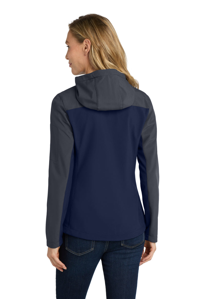 Load image into Gallery viewer, Port Authority Women&#39;s Hooded Core Soft Shell Jacket. L335
