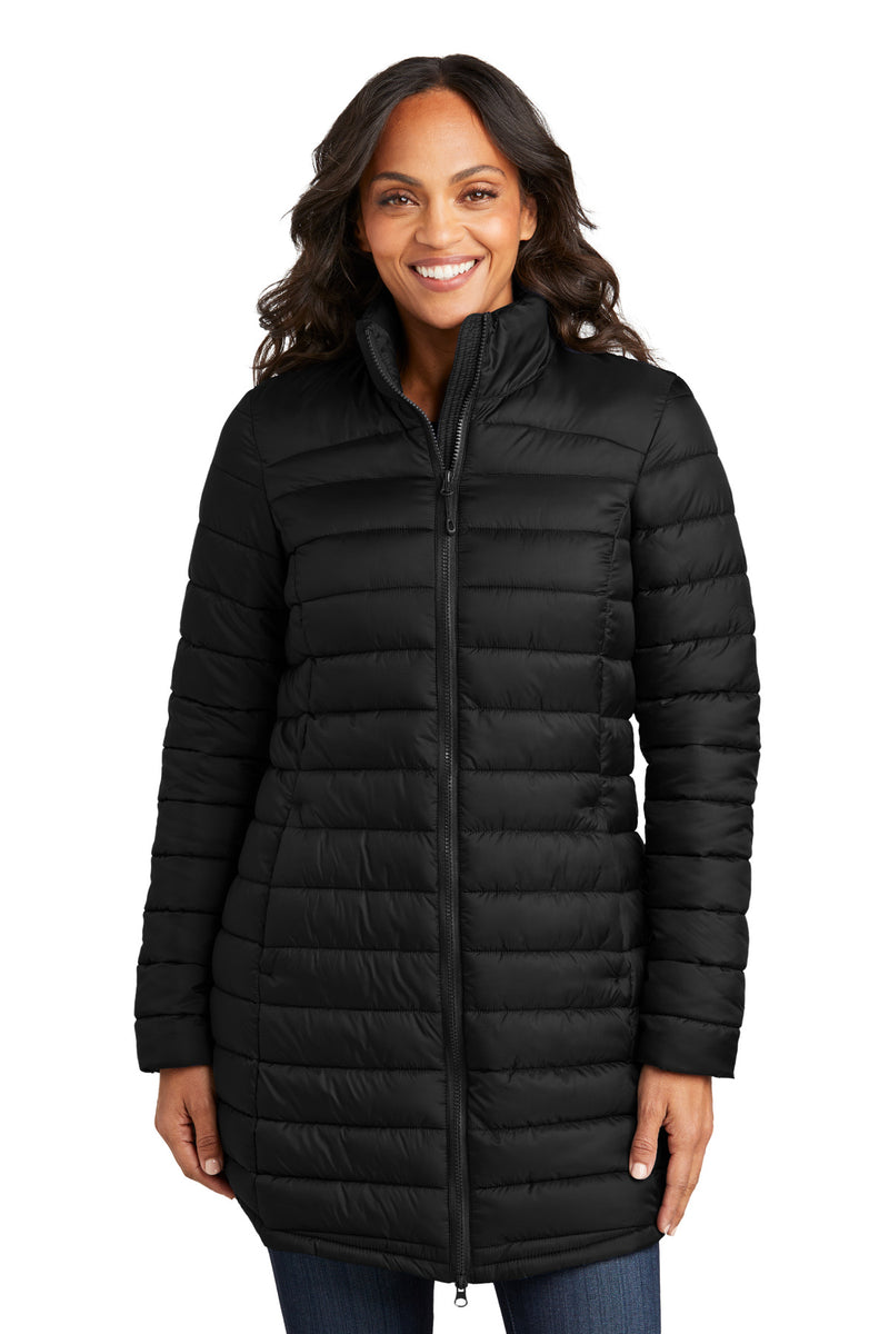Load image into Gallery viewer, Port Authority Women&#39;s Horizon Puffy Long Jacket L365
