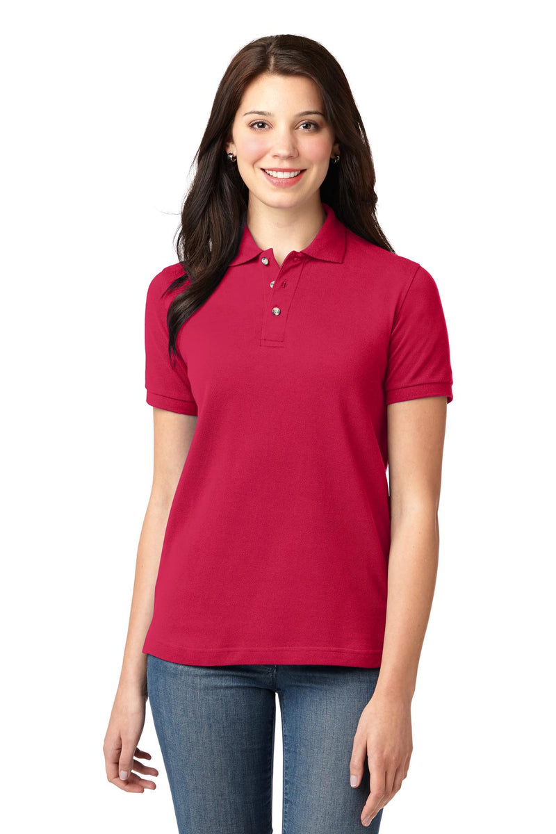 Load image into Gallery viewer, Port Authority Women&#39;s Heavyweight Cotton Pique Polo.  L420
