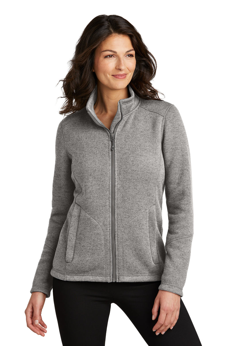 Load image into Gallery viewer, Port Authority Women&#39;s Arc Sweater Fleece Jacket L428
