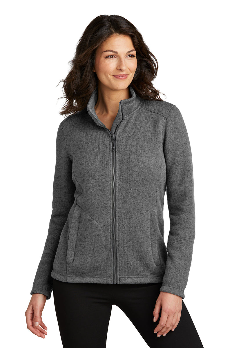 Load image into Gallery viewer, Port Authority Women&#39;s Arc Sweater Fleece Jacket L428
