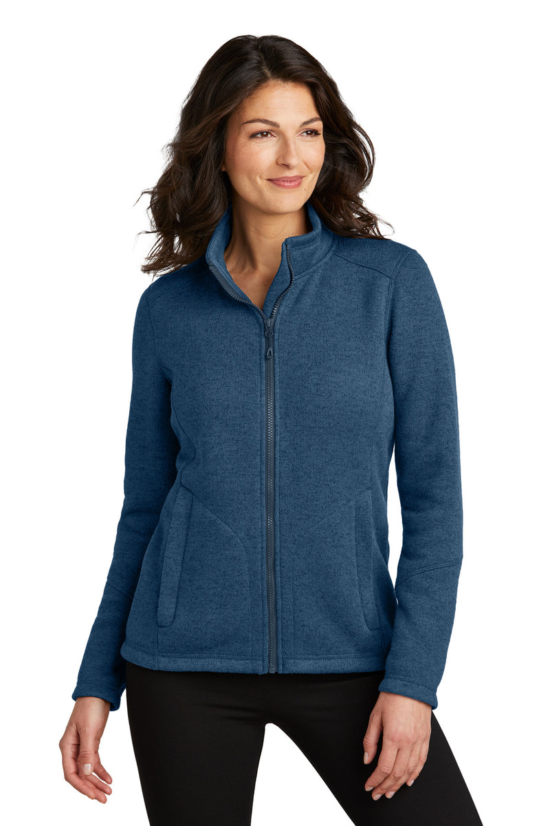 Load image into Gallery viewer, Port Authority Women&#39;s Arc Sweater Fleece Jacket L428

