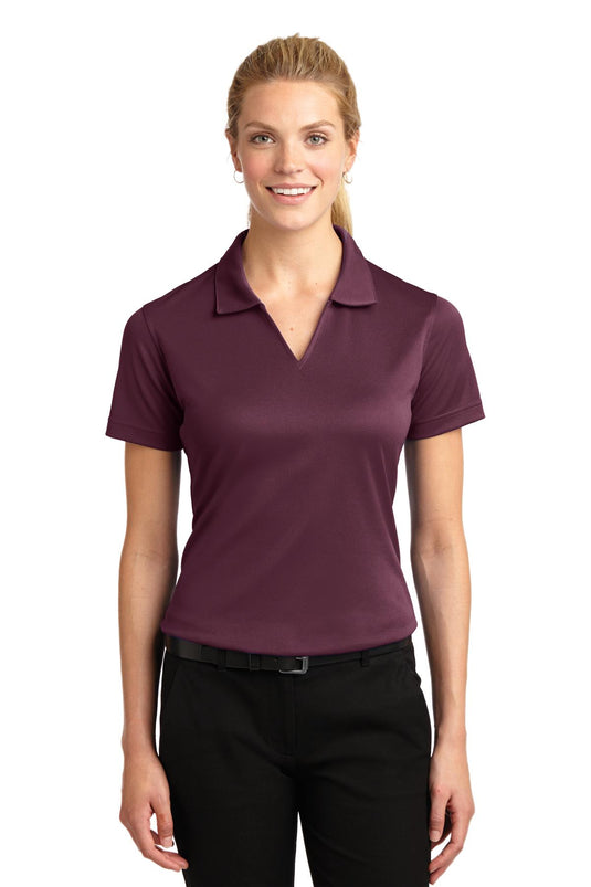 Sport-Tek Women's Dri-Mesh V-Neck Polo.  L469