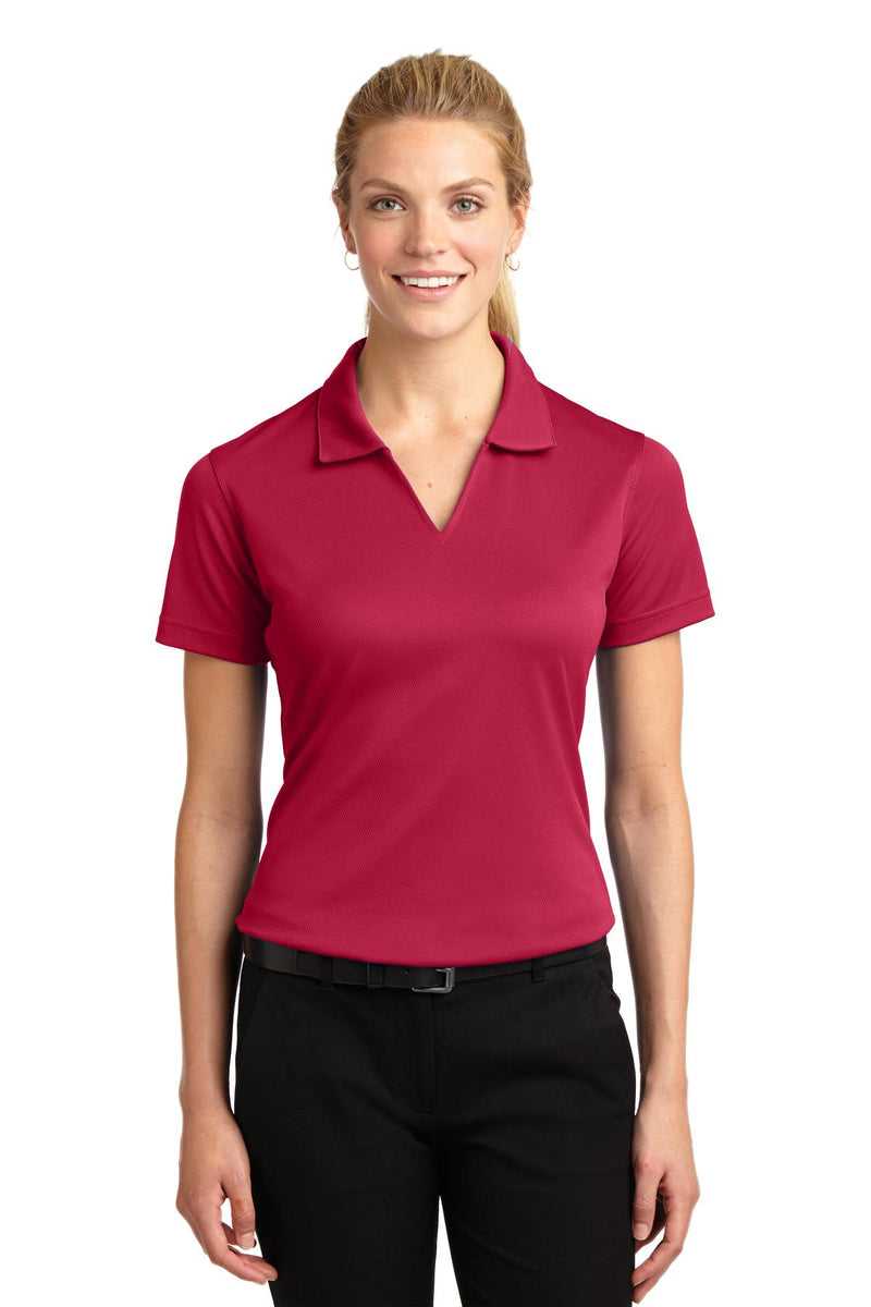 Load image into Gallery viewer, Sport-Tek Women&#39;s Dri-Mesh V-Neck Polo.  L469
