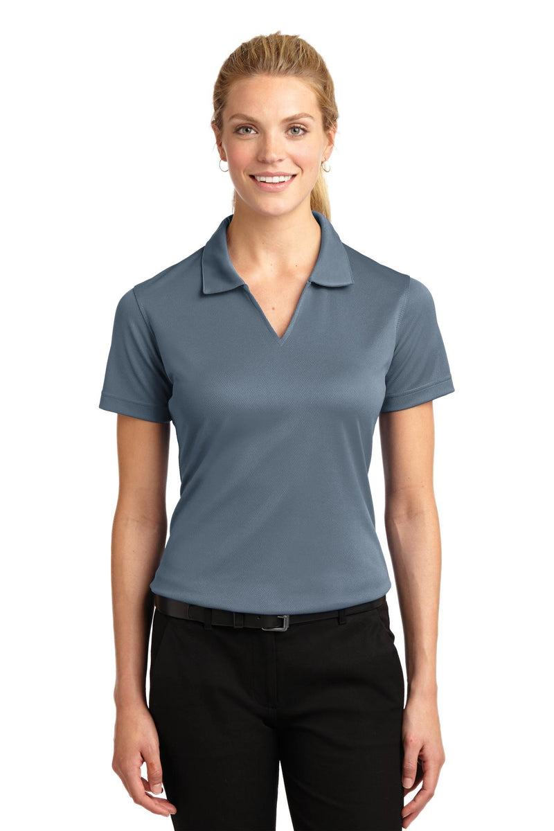 Load image into Gallery viewer, Sport-Tek Women&#39;s Dri-Mesh V-Neck Polo.  L469
