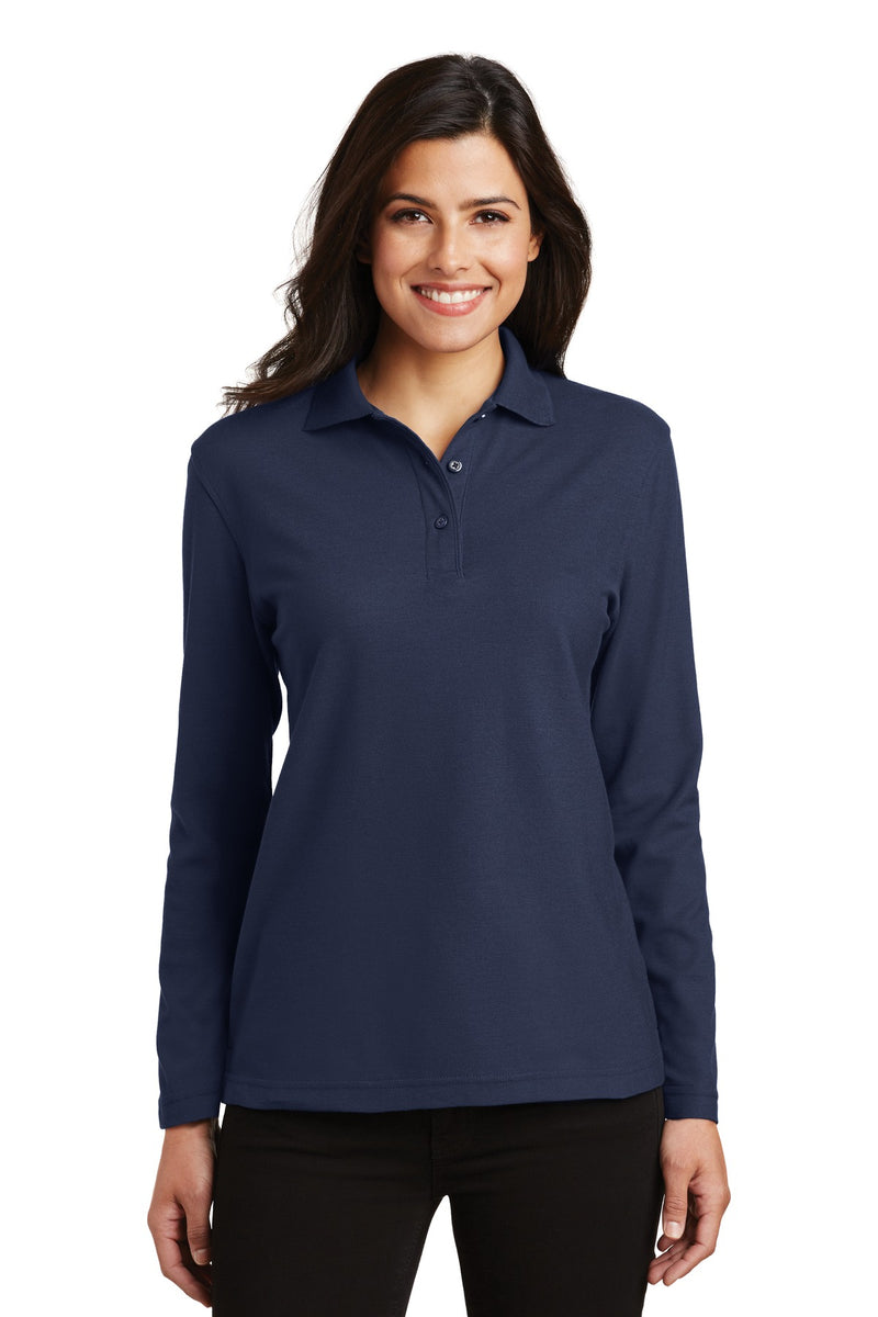 Load image into Gallery viewer, Port Authority Women&#39;s Silk Touch Long Sleeve Polo.  L500LS
