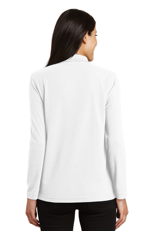 Port Authority Women's Silk Touch Long Sleeve Polo.  L500LS