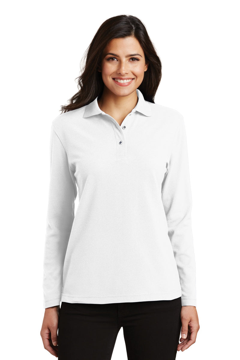 Load image into Gallery viewer, Port Authority Women&#39;s Silk Touch Long Sleeve Polo.  L500LS
