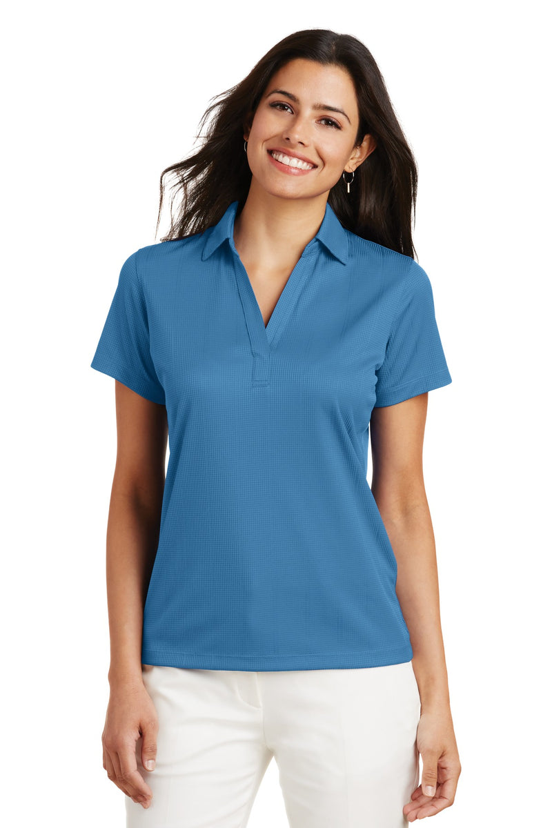Load image into Gallery viewer, Port Authority Women&#39;s Performance Fine Jacquard Polo. L528
