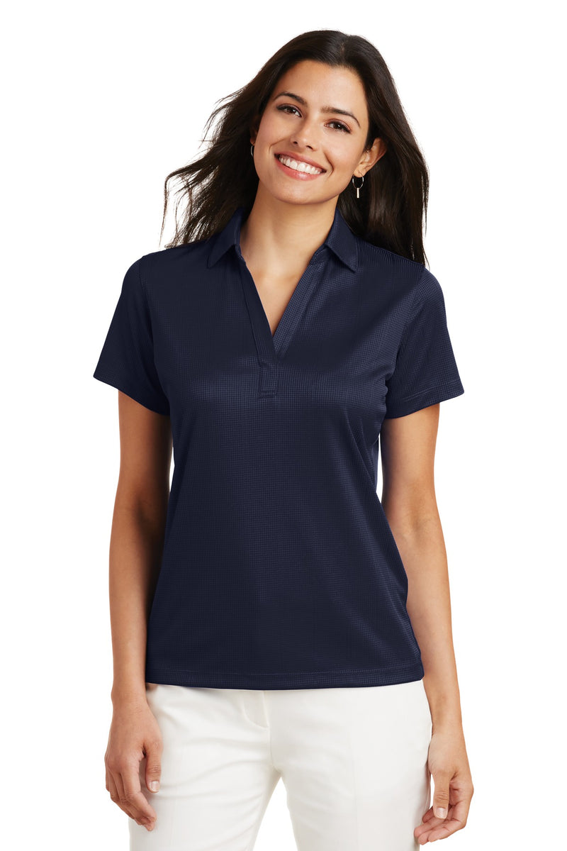 Load image into Gallery viewer, Port Authority Women&#39;s Performance Fine Jacquard Polo. L528
