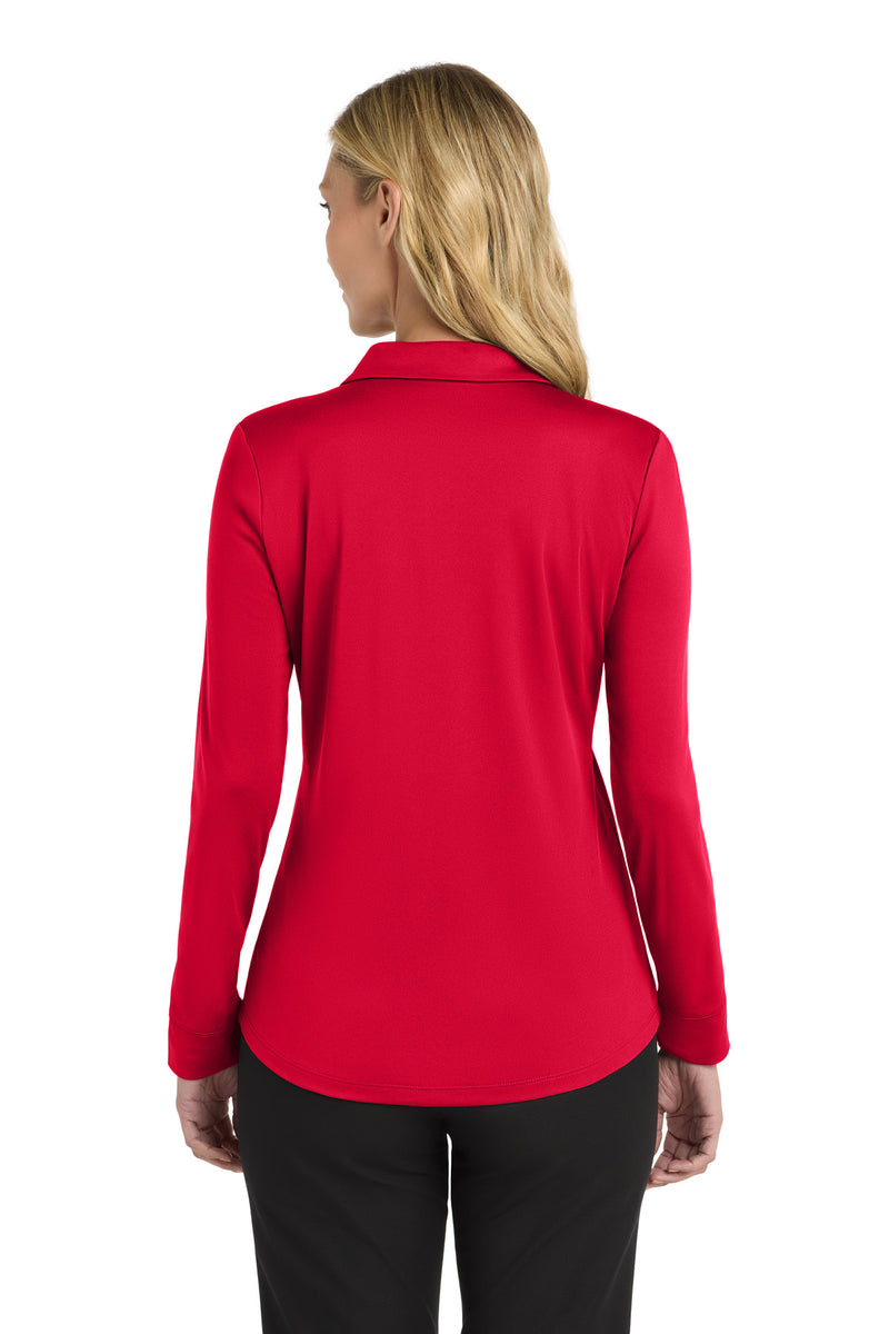 Load image into Gallery viewer, Port Authority  Women&#39;s Silk Touch   Performance Long Sleeve Polo. L540LS

