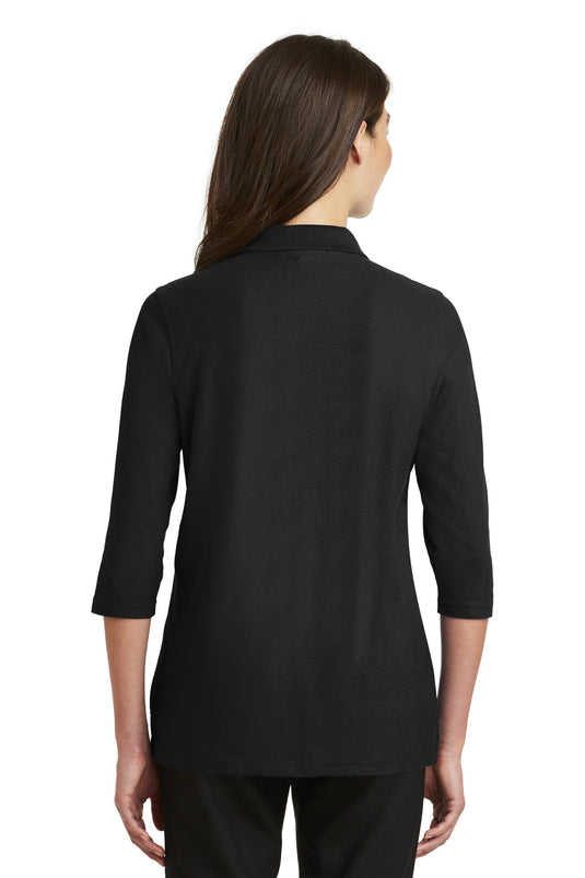 Port Authority Women's Silk Touch 3/4-Sleeve Polo. L562