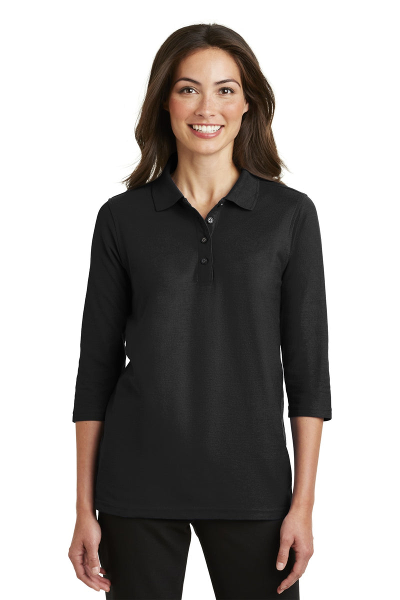 Load image into Gallery viewer, Port Authority Women&#39;s Silk Touch 3/4-Sleeve Polo. L562

