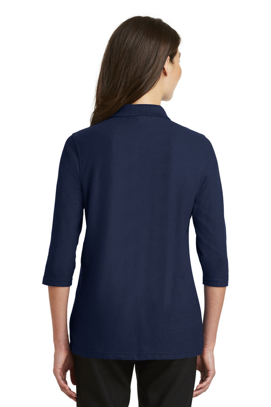Port Authority Women's Silk Touch 3/4-Sleeve Polo. L562