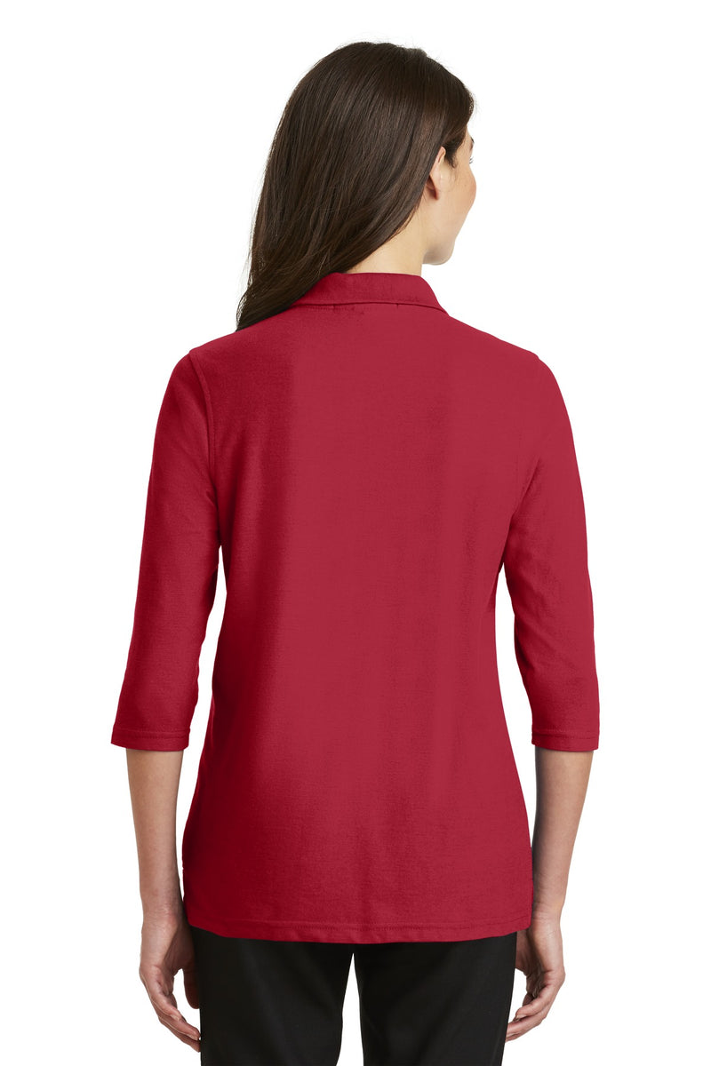 Load image into Gallery viewer, Port Authority Women&#39;s Silk Touch 3/4-Sleeve Polo. L562
