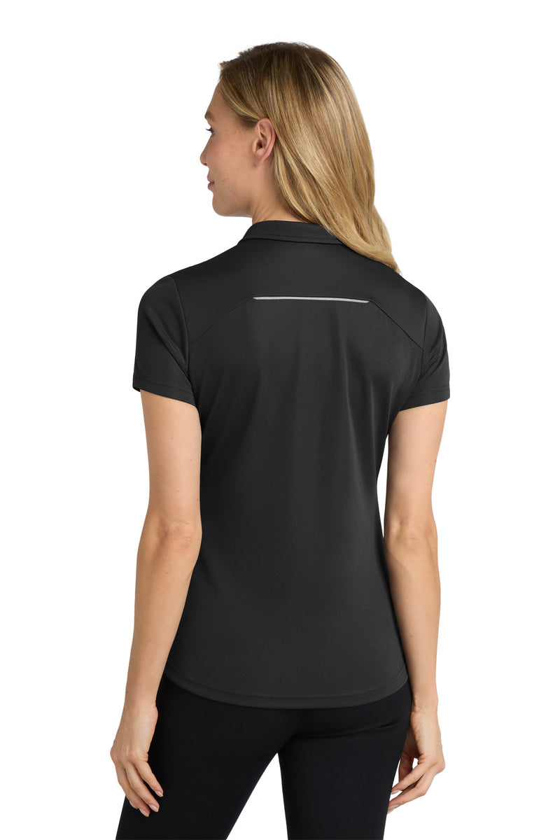 Load image into Gallery viewer, Port Authority Women&#39;s Pinpoint Mesh Zip Polo. L580

