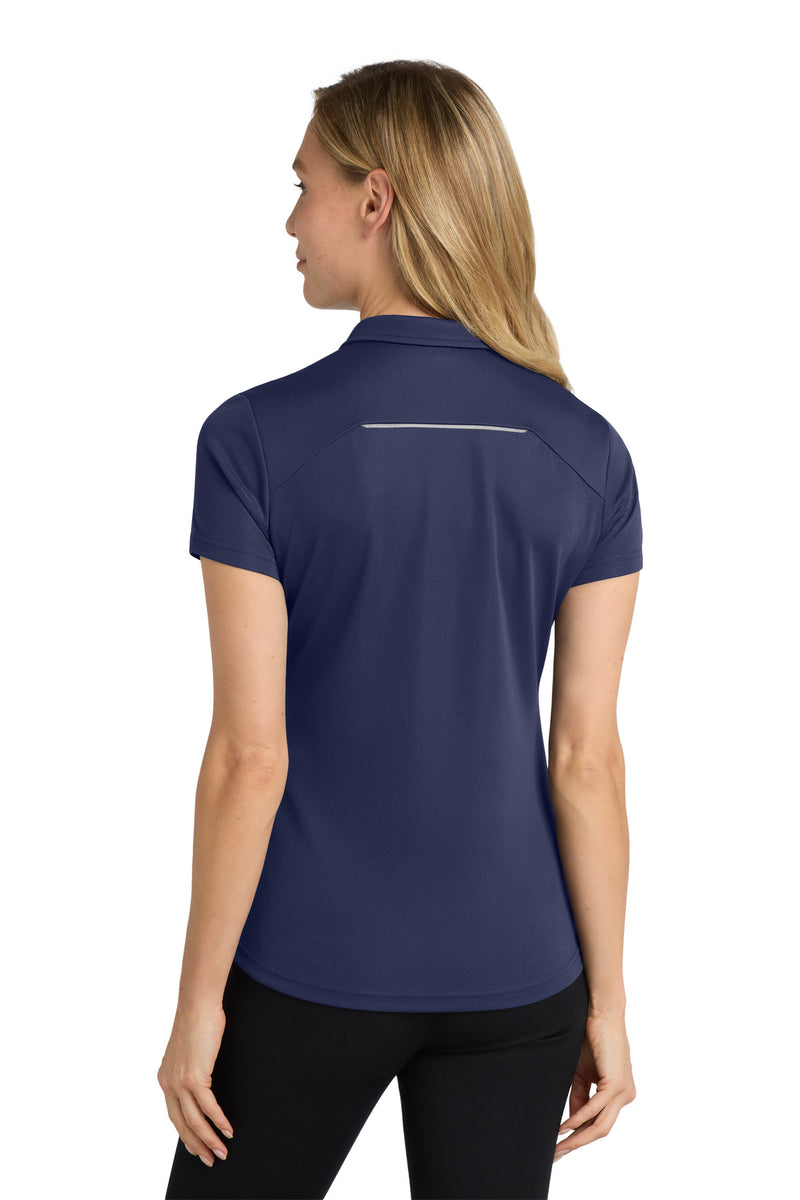 Load image into Gallery viewer, Port Authority Women&#39;s Pinpoint Mesh Zip Polo. L580
