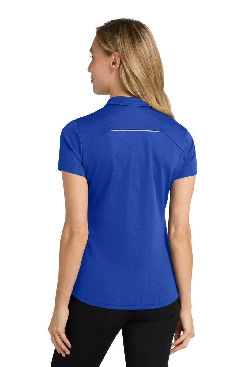 Load image into Gallery viewer, Port Authority Women&#39;s Pinpoint Mesh Zip Polo. L580
