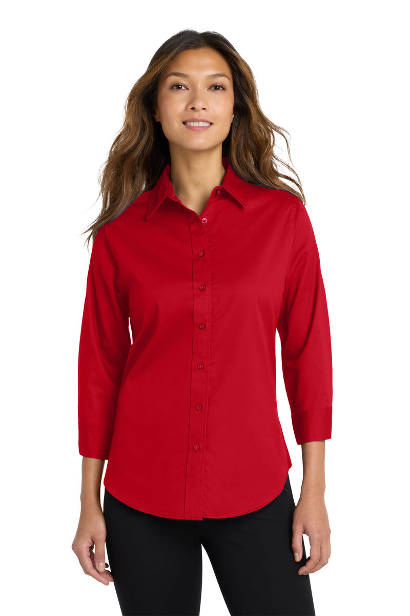 Load image into Gallery viewer, Port Authority Women&#39;s 3/4-Sleeve Easy Care Shirt. L612
