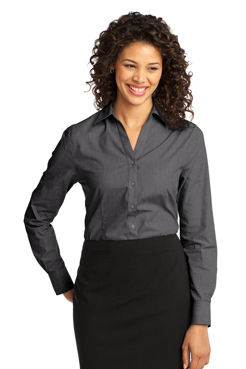 Load image into Gallery viewer, Port Authority Women&#39;s Crosshatch Easy Care Shirt. L640
