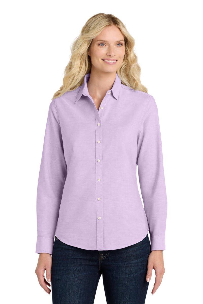 Load image into Gallery viewer, Port Authority Women&#39;s SuperPro Oxford Shirt. L658
