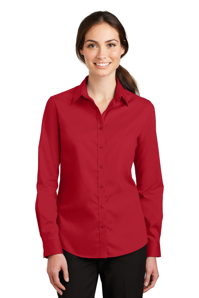 Load image into Gallery viewer, Port Authority Women&#39;s SuperPro Twill Shirt. L663
