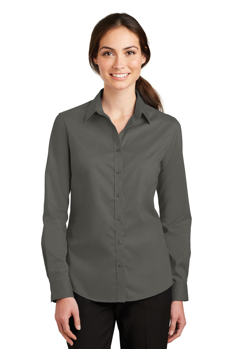 Load image into Gallery viewer, Port Authority Women&#39;s SuperPro Twill Shirt. L663
