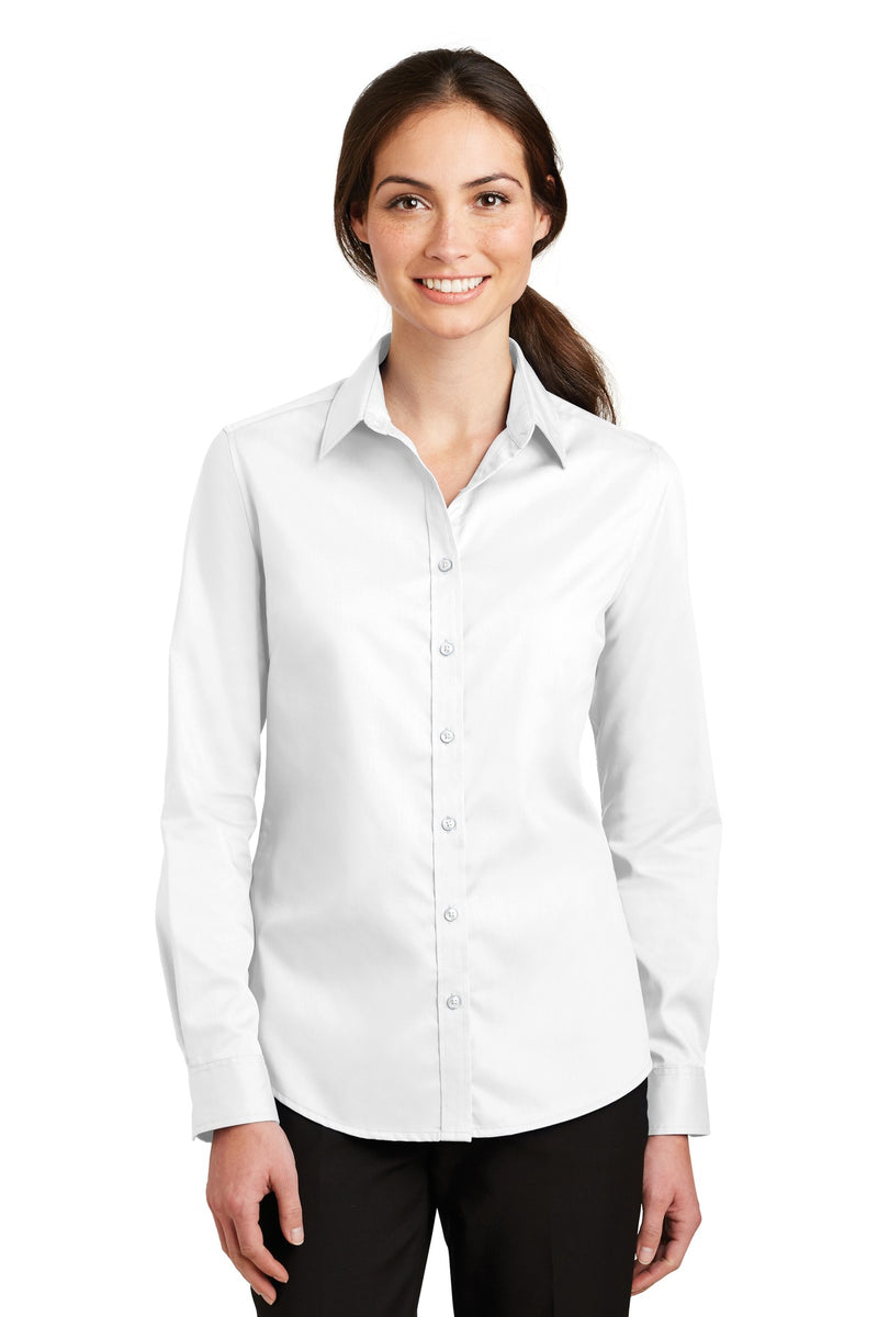 Load image into Gallery viewer, Port Authority Women&#39;s SuperPro Twill Shirt. L663
