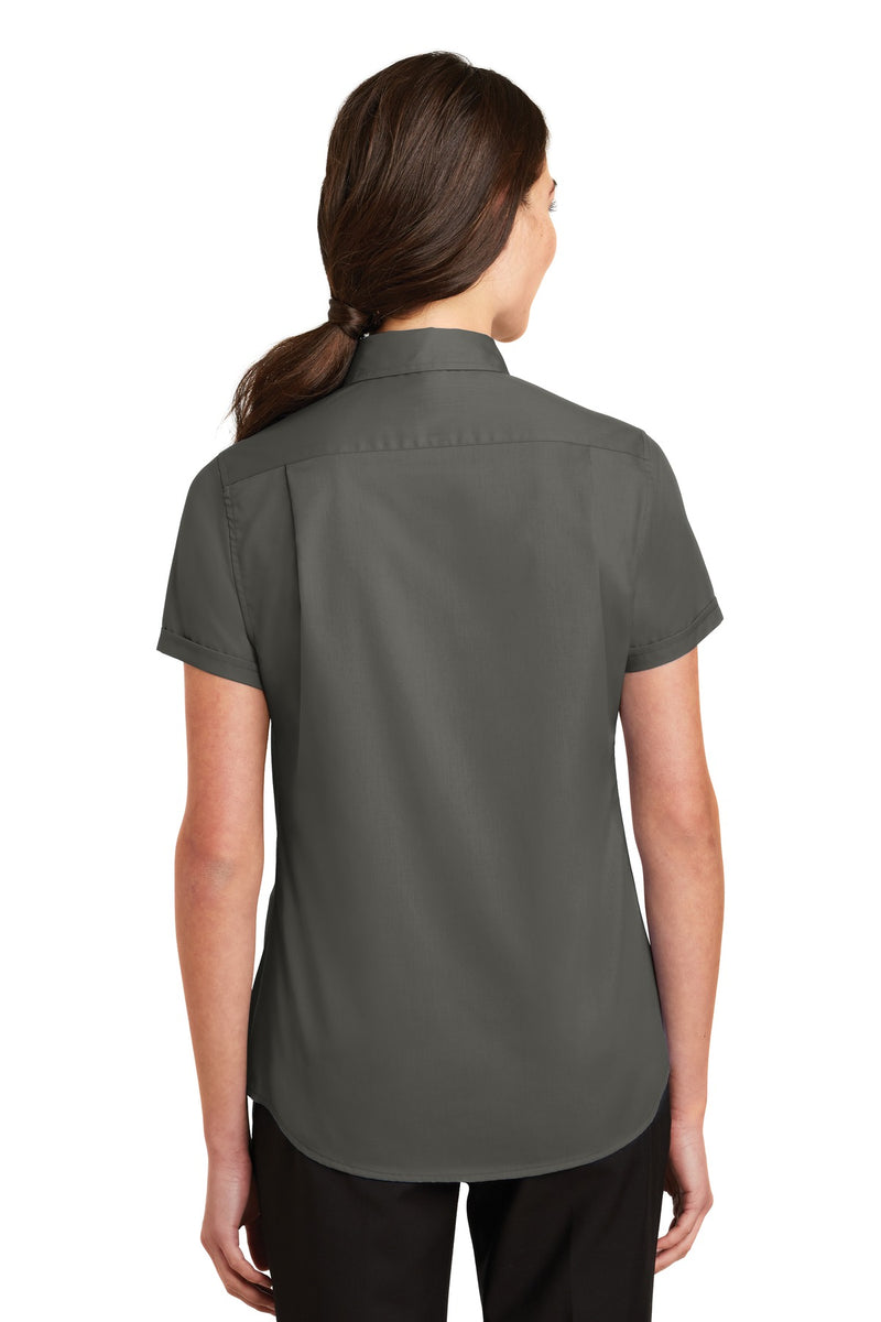 Load image into Gallery viewer, Port Authority Women&#39;s Short Sleeve SuperPro Twill Shirt. L664
