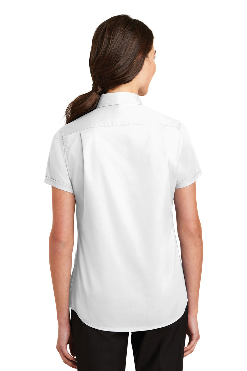 Load image into Gallery viewer, Port Authority Women&#39;s Short Sleeve SuperPro Twill Shirt. L664
