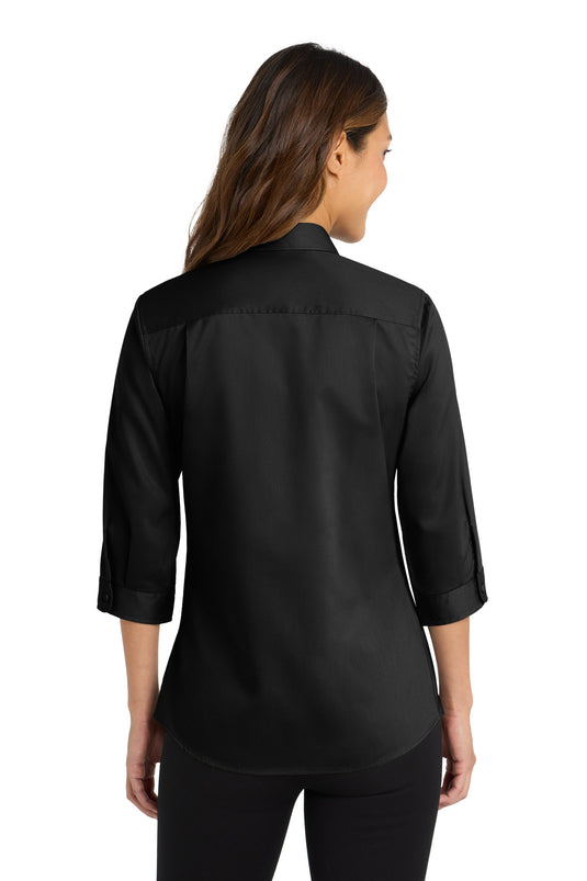 Port Authority Women's 3/4-Sleeve SuperPro Twill Shirt. L665