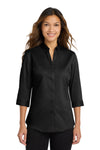 Port Authority Women's 3/4-Sleeve SuperPro Twill Shirt. L665