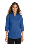 Port Authority Women's 3/4-Sleeve SuperPro Twill Shirt. L665