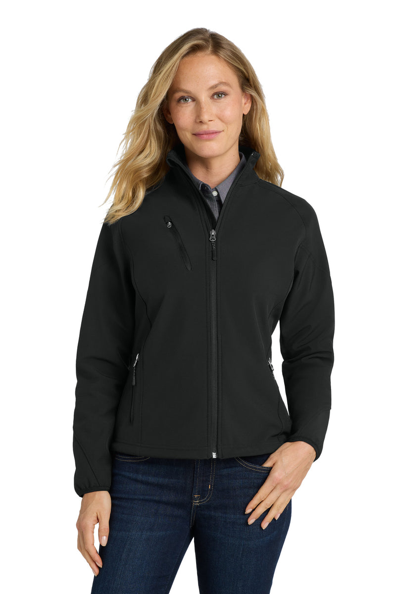 Load image into Gallery viewer, Port Authority Women&#39;s Textured Soft Shell Jacket. L705
