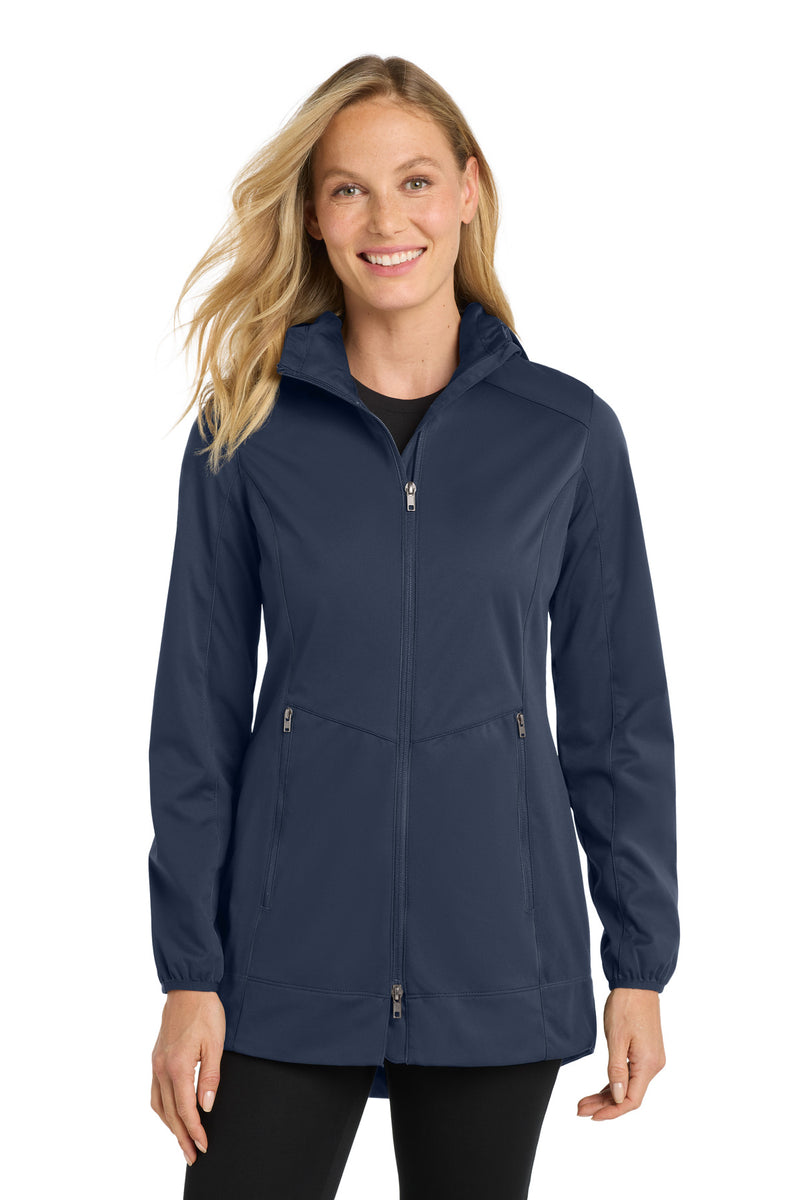 Load image into Gallery viewer, Port Authority Women&#39;s Active Hooded Soft Shell Jacket. L719
