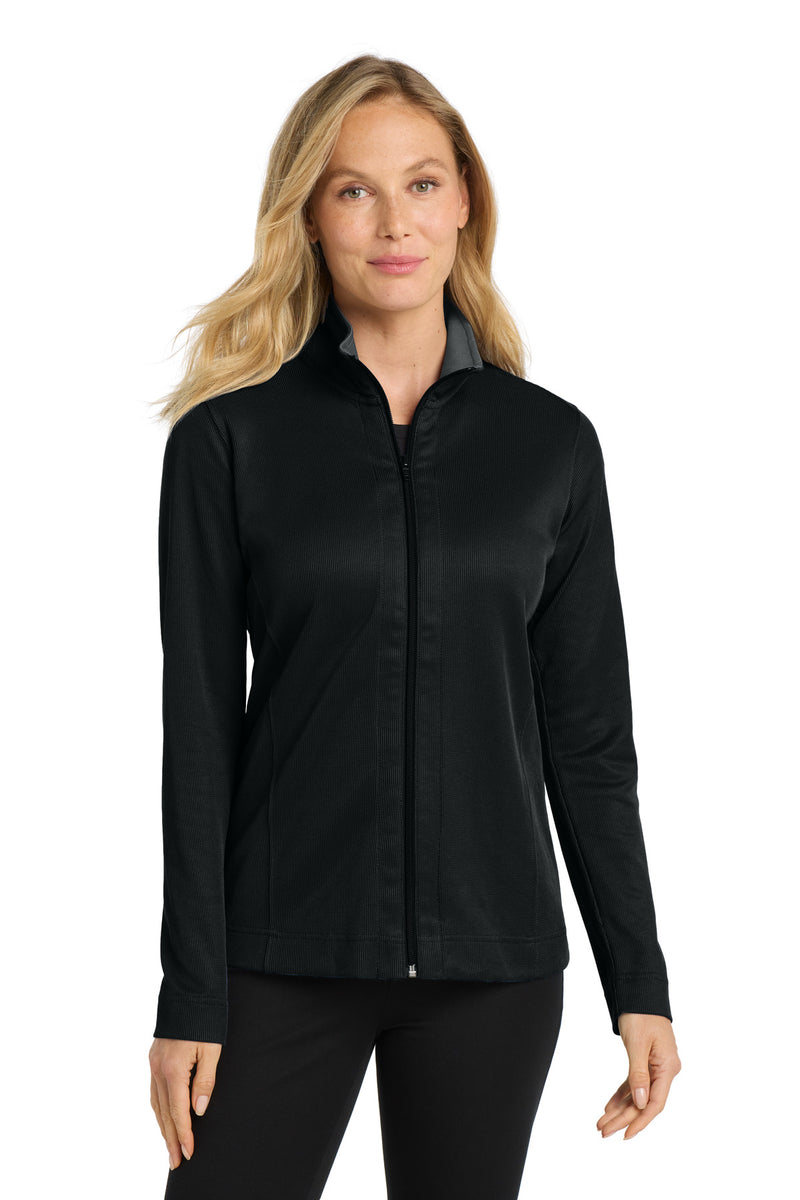 Load image into Gallery viewer, Port Authority Women&#39;s Vertical Texture Full-Zip Jacket. L805
