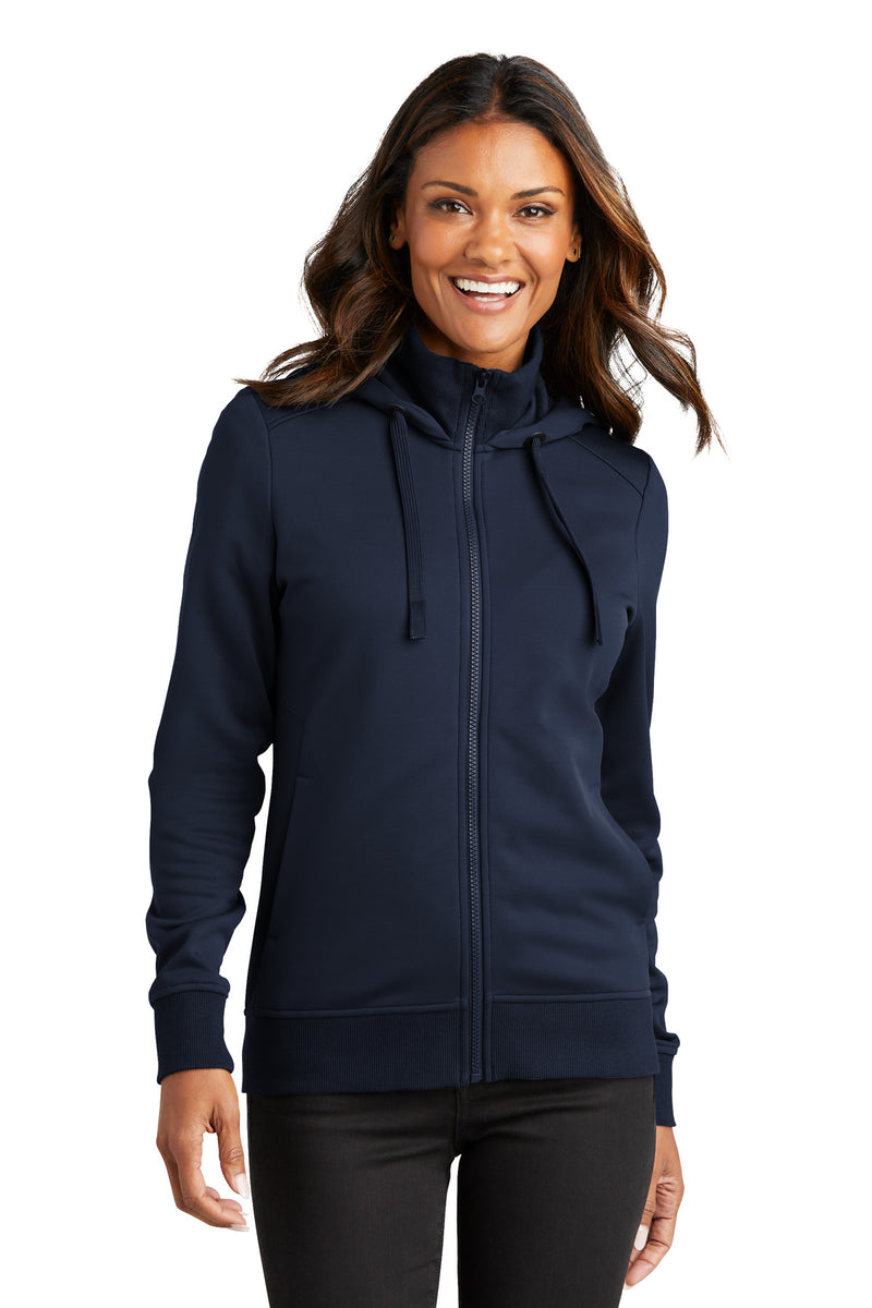 Load image into Gallery viewer, Port Authority Women&#39;s Smooth Fleece Hooded Jacket L814
