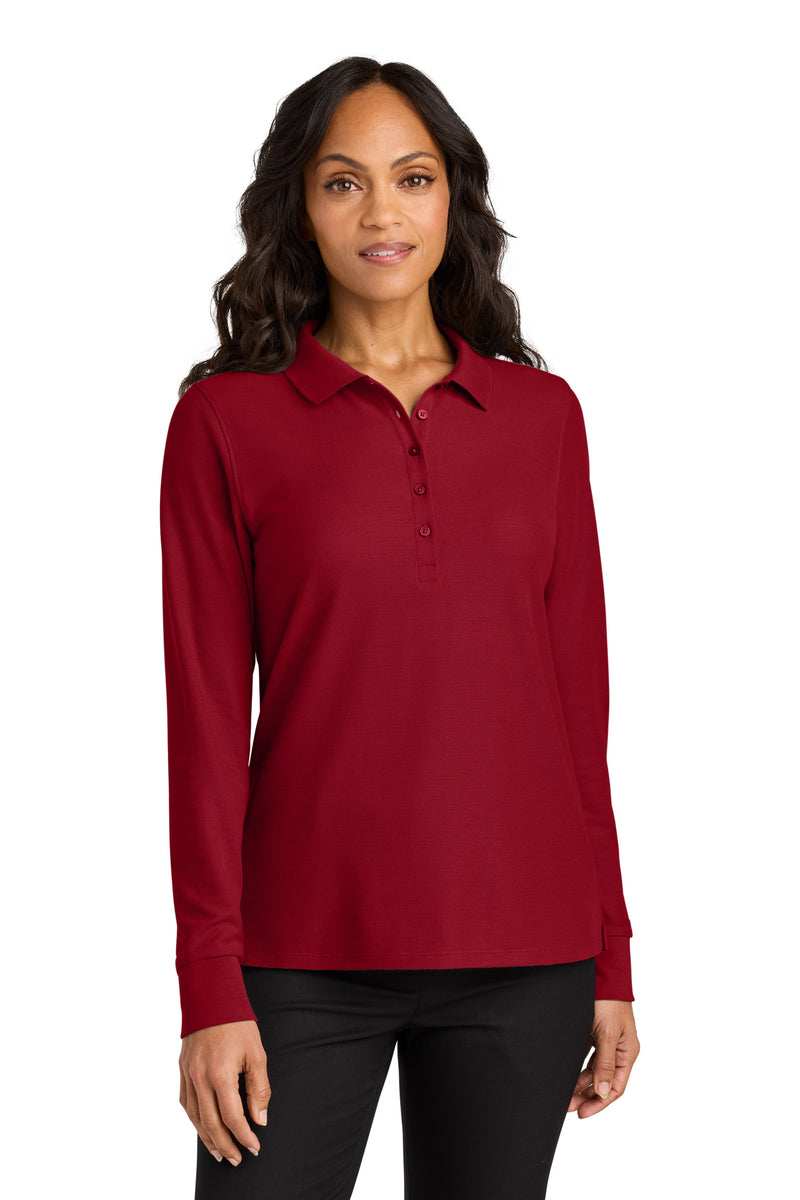 Load image into Gallery viewer, Port Authority Women&#39;s Wearever Signature Pique Long Sleeve Polo LK200LS
