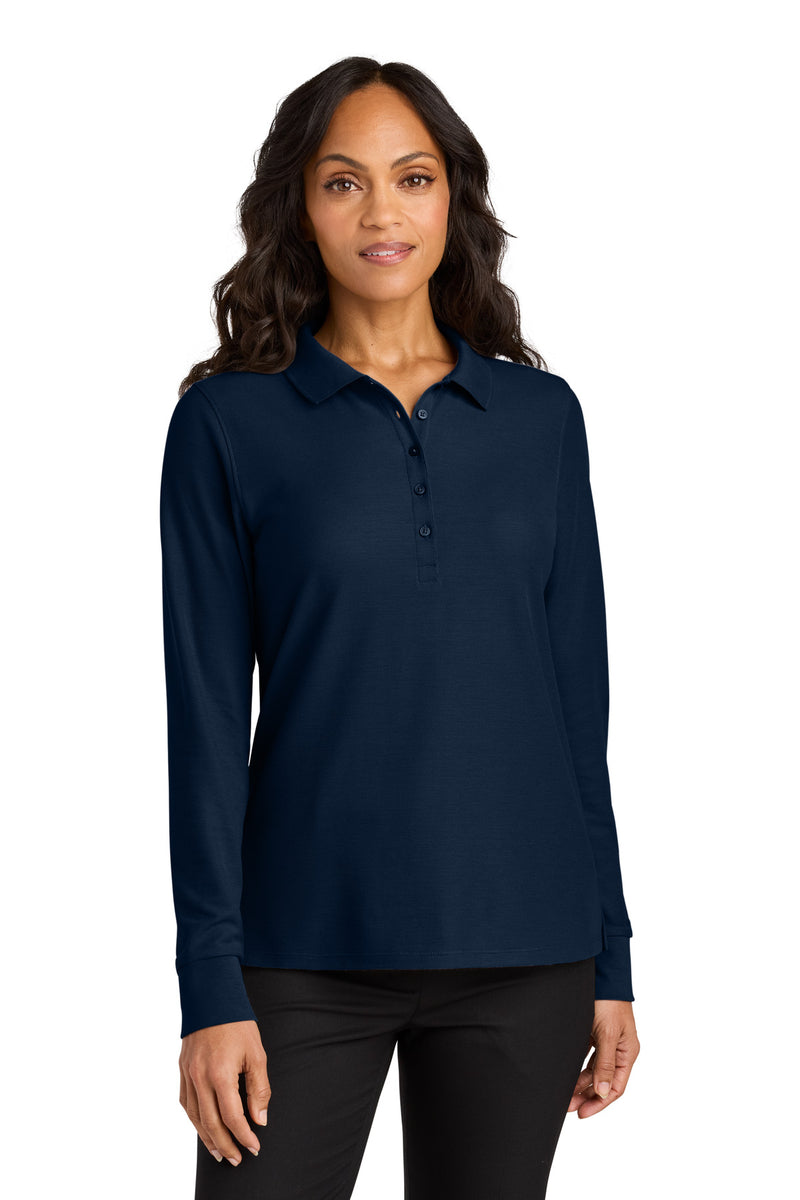 Load image into Gallery viewer, Port Authority Women&#39;s Wearever Signature Pique Long Sleeve Polo LK200LS
