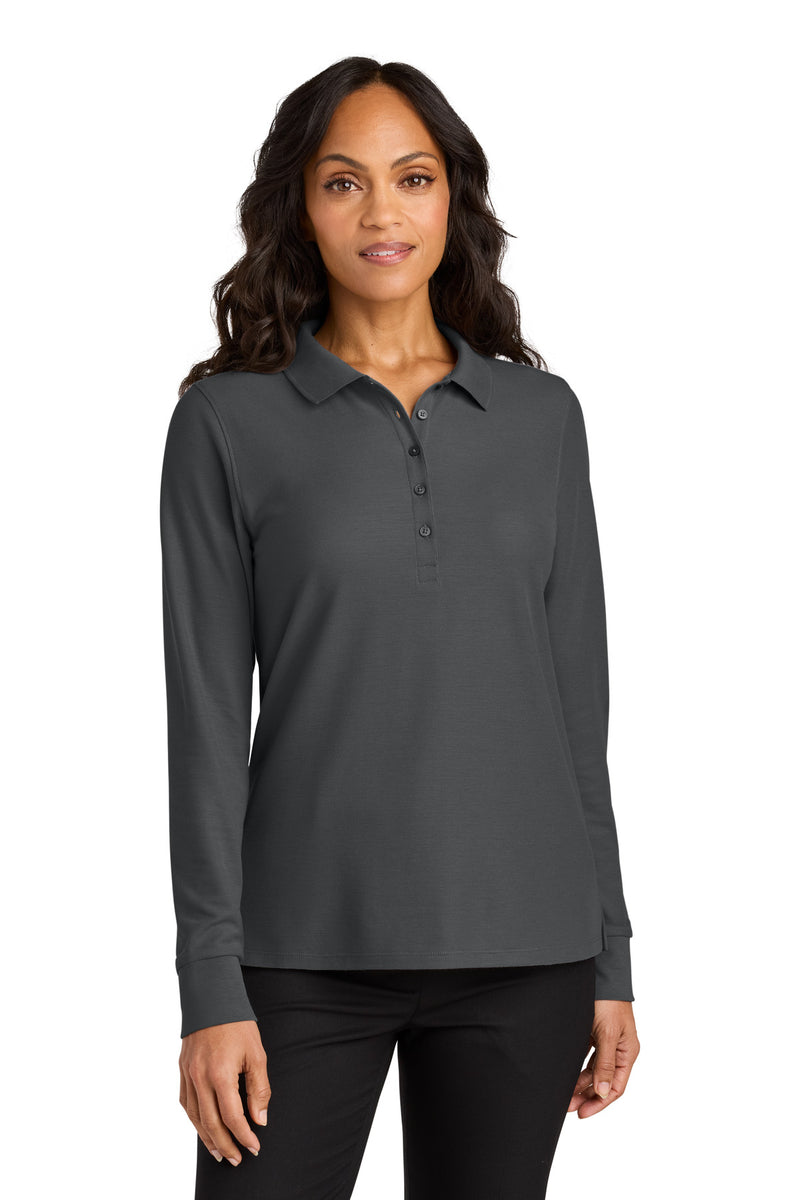 Load image into Gallery viewer, Port Authority Women&#39;s Wearever Signature Pique Long Sleeve Polo LK200LS
