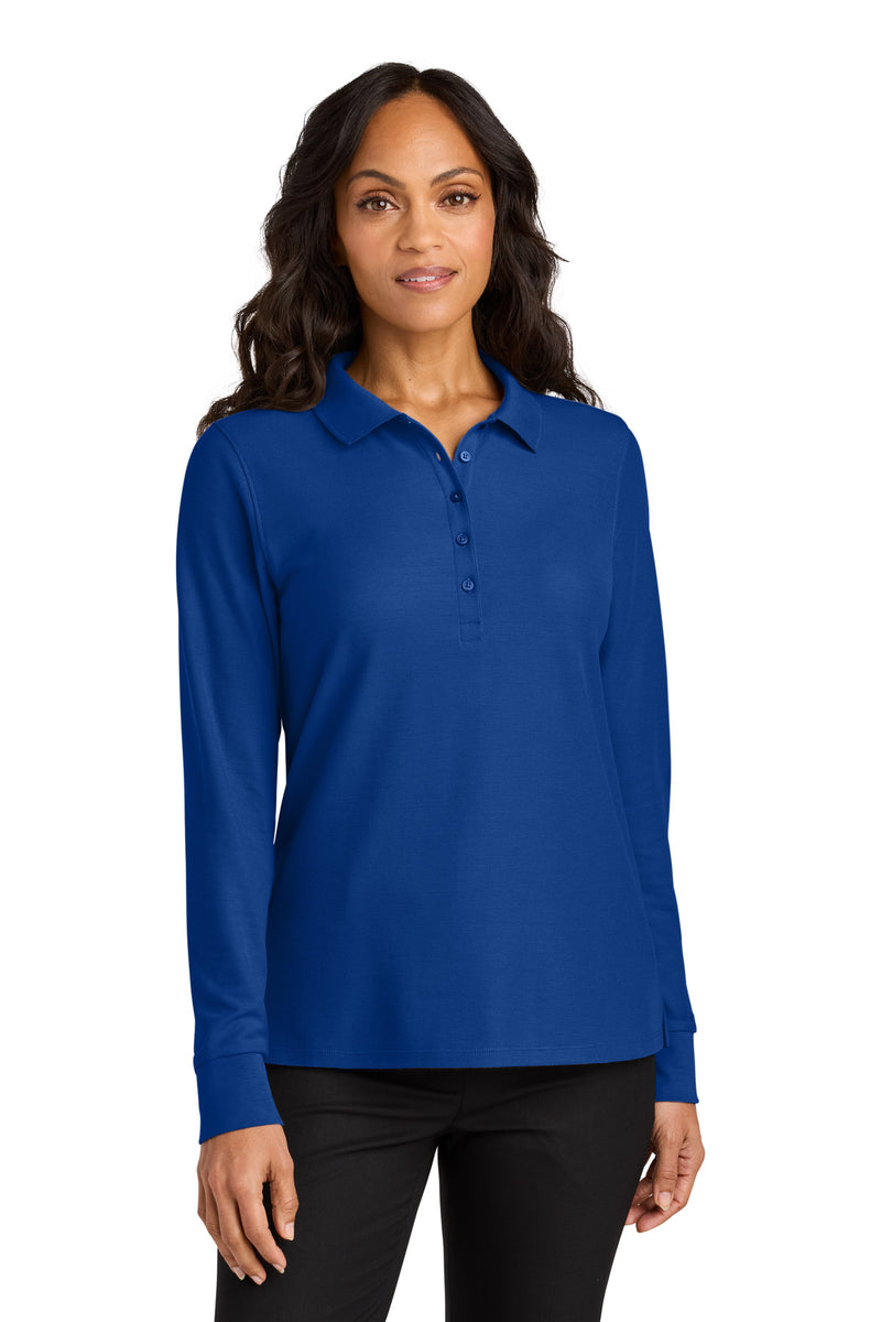 Load image into Gallery viewer, Port Authority Women&#39;s Wearever Signature Pique Long Sleeve Polo LK200LS
