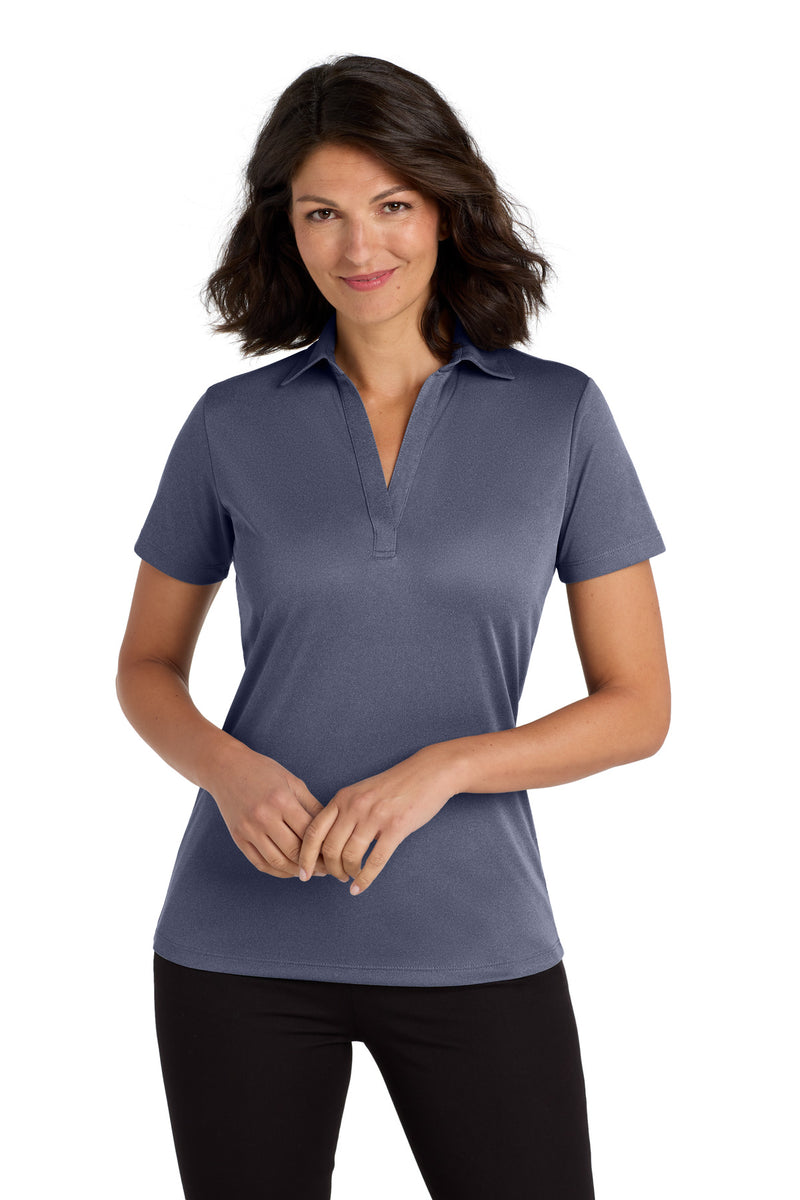 Load image into Gallery viewer, Port Authority  Women&#39;s Heathered Silk Touch  Performance Polo. LK542
