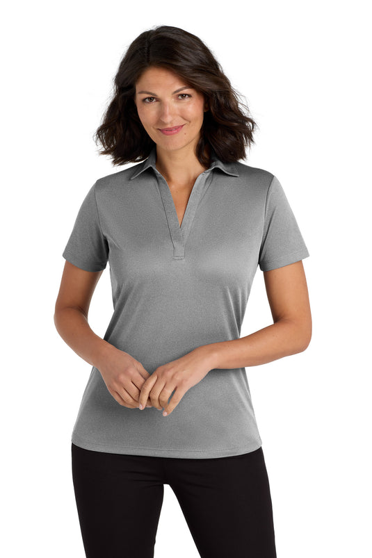 Port Authority  Women's Heathered Silk Touch  Performance Polo. LK542