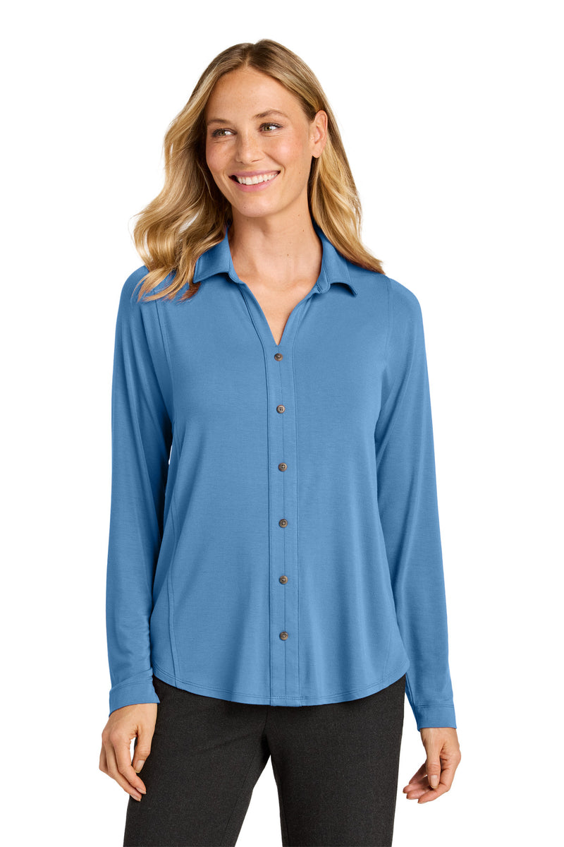 Load image into Gallery viewer, Port Authority Women&#39;s Luxe Knit Button Tunic LK5602
